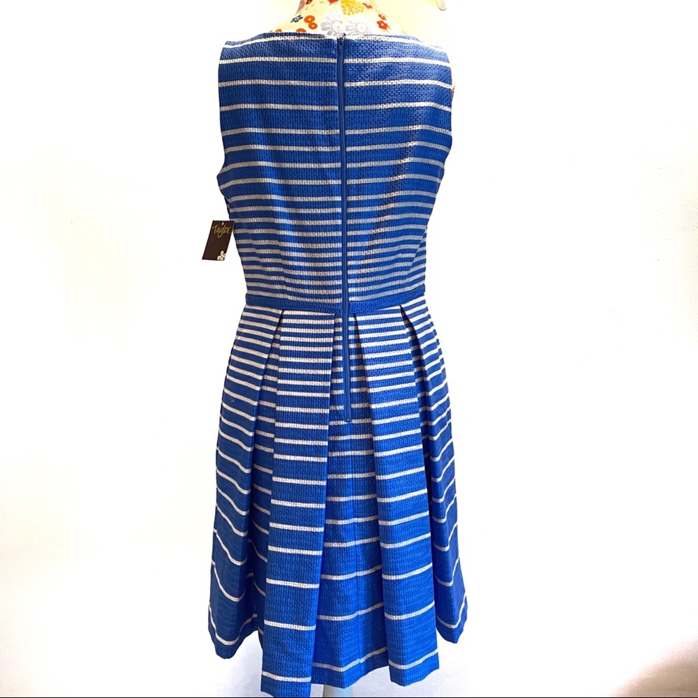 Taylor Striped Wide Pleat Tank Dress with Pockets - Picture 10 of 10